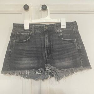 American Eagle Black Super Hi-Rise Festival Shorts Size 6